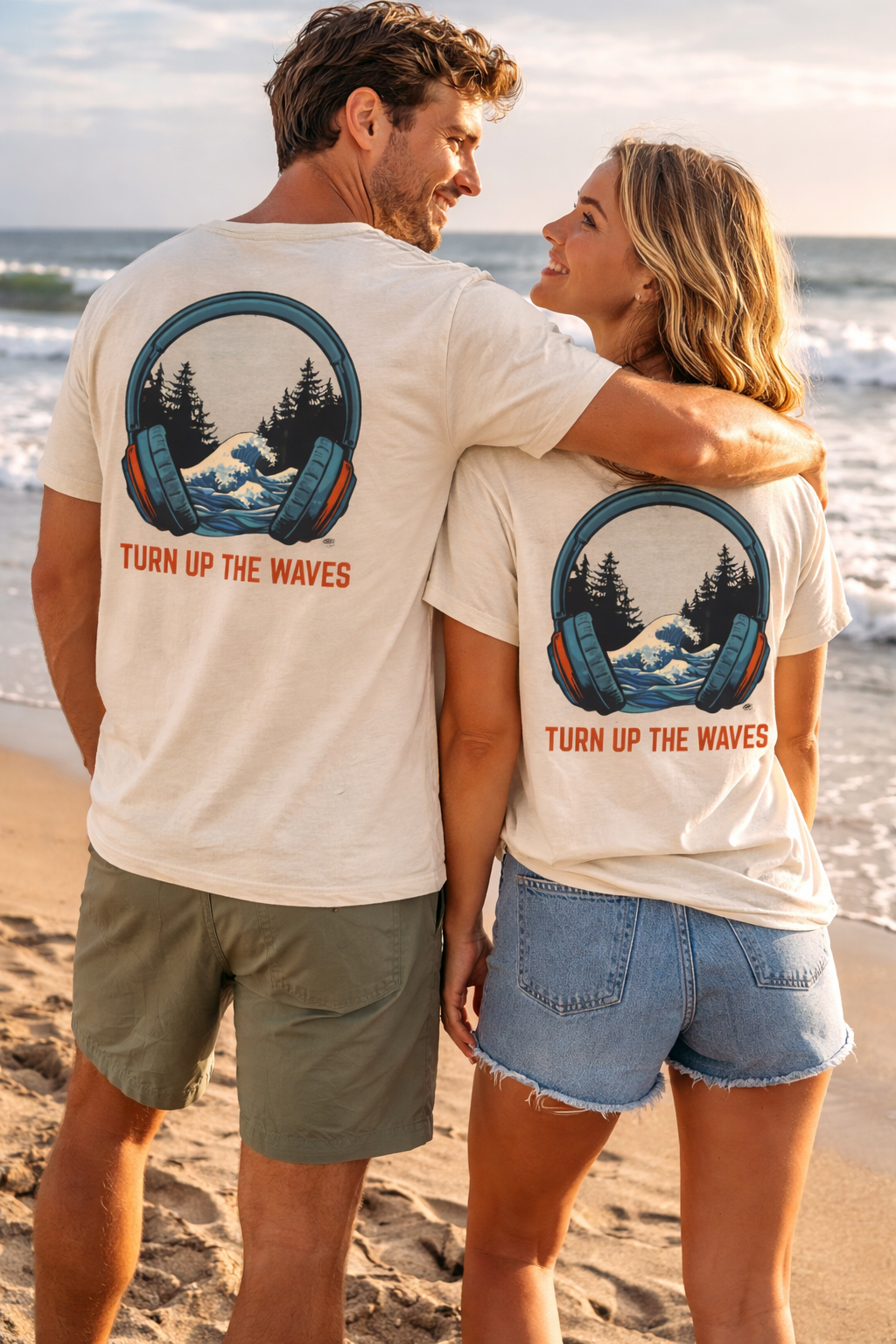 Turn Up The Waves | Organic Tee | Ocean Collection